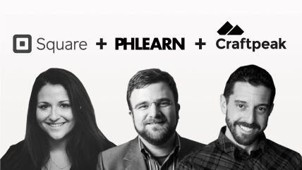 Cover image showing Mallory Russell, head of Content, Square. Seth Kravitz, CEO, PHLEARN and John Kelley, CEO, Craftpeak along with the logos of their organisations