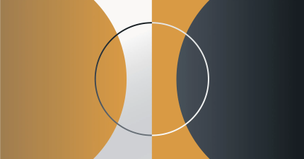 Abstract geometric illustration representing digital solution analytics or performance platform integration.