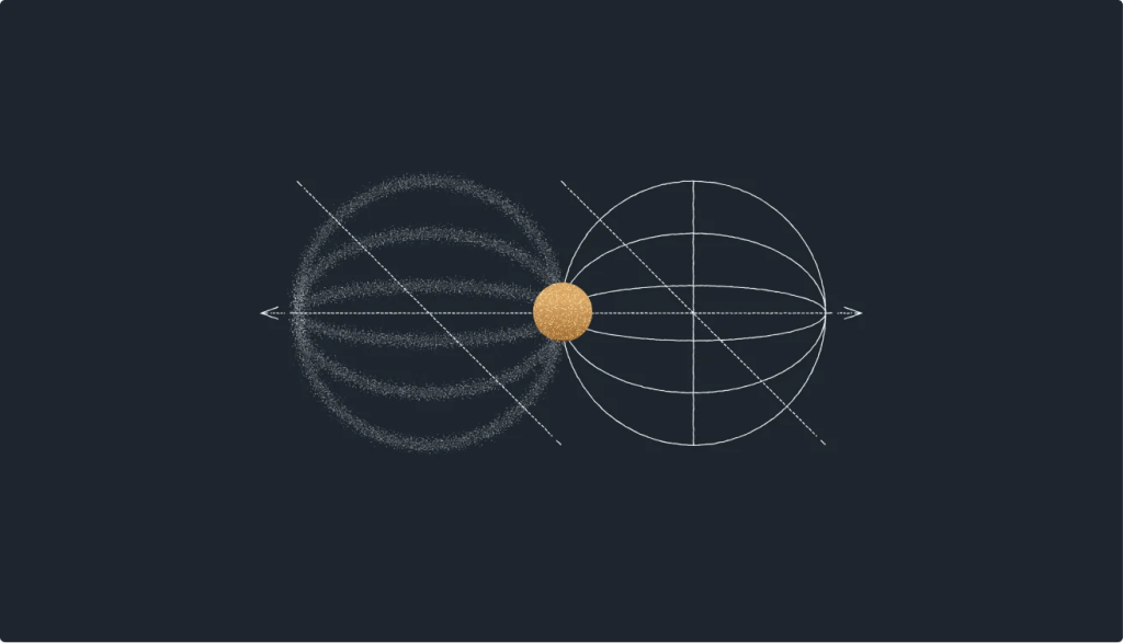 Connected network and wireframe globe diagrams illustrating the balance between headless CMS flexibility and integrated platform capabilities.