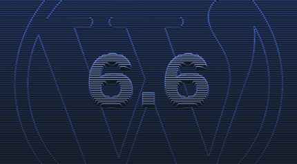 Graphic of version 6.6 and WordPress W logo in the back