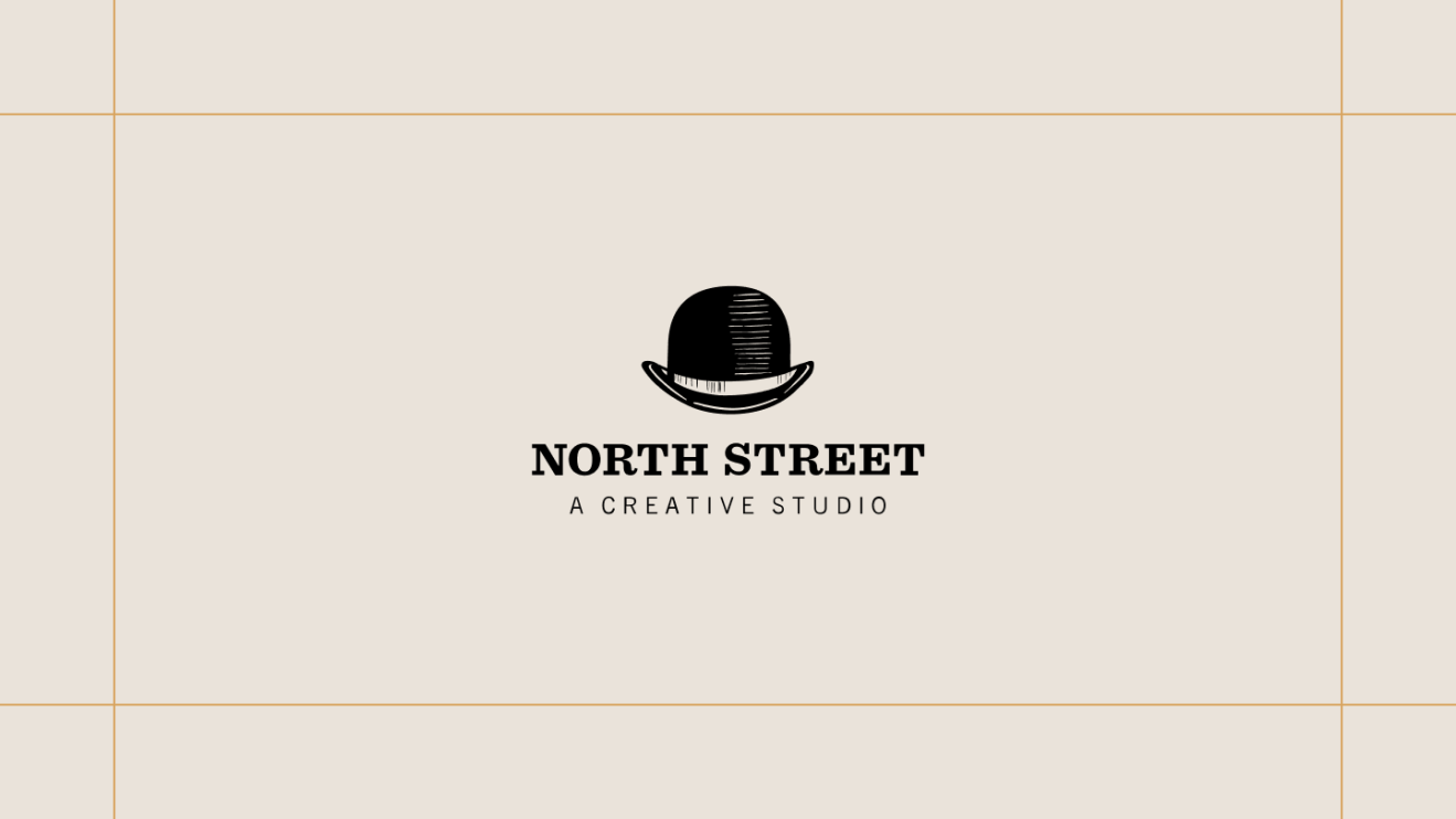 North Street logo on a cream background, framed by thin gold lines.
