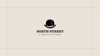North Street logo on a cream background, framed by thin gold lines.