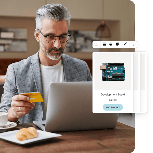 Man using the WordPress VIP interface
