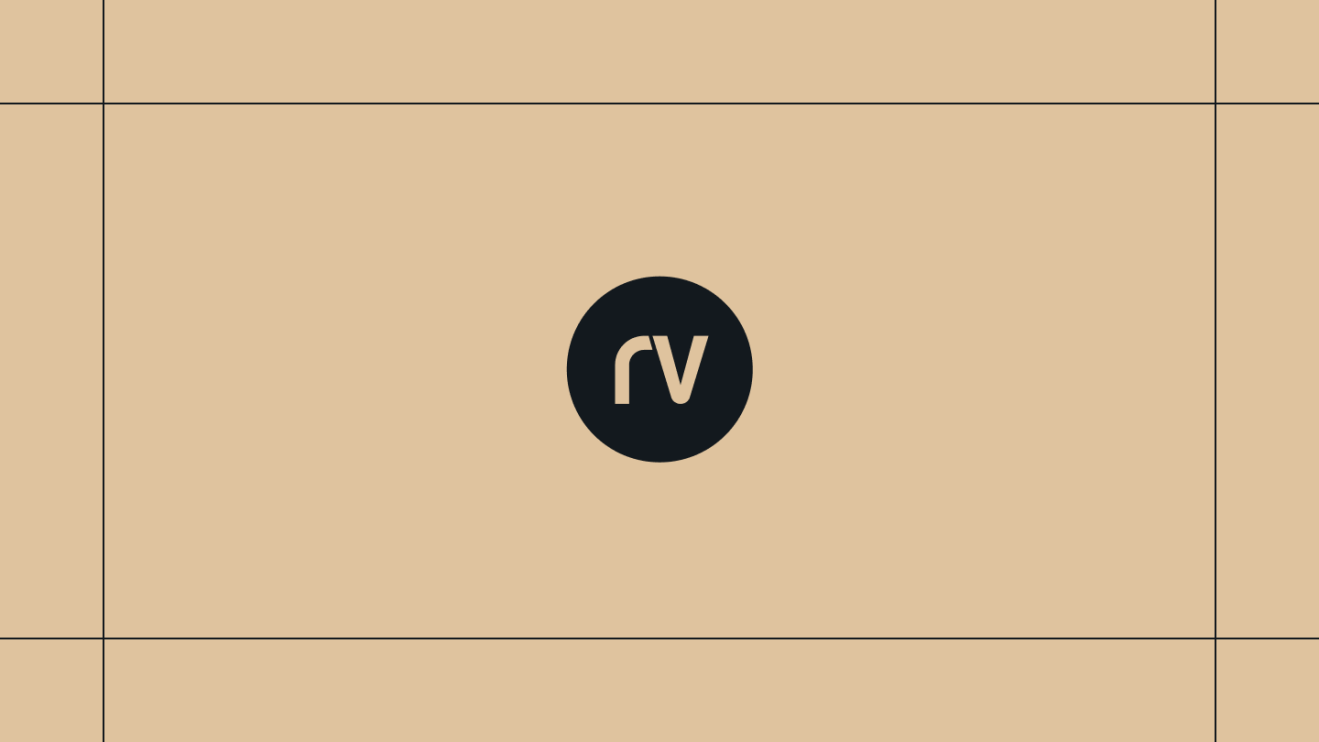Rareview logo on a gold background, framed by thin black lines.