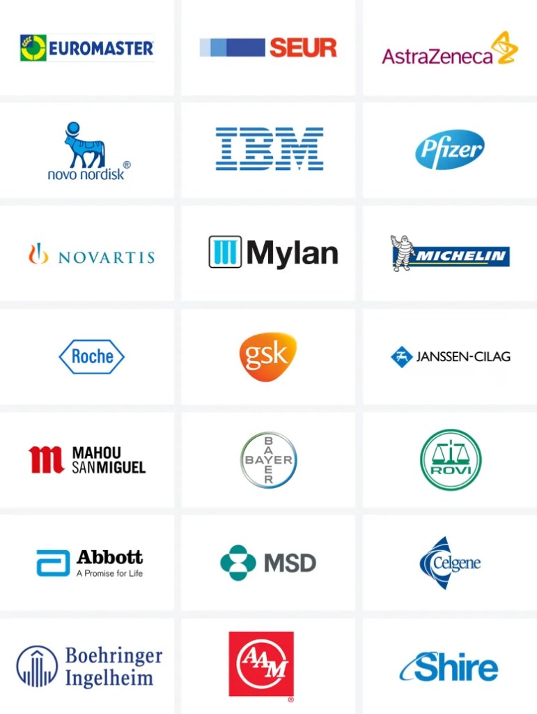 Grid of 20 company logos highlighting integration options for digital solution publishing and content management.