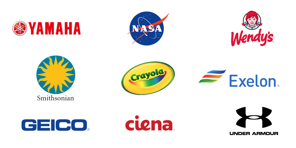 mindgrub clients: yamaha, nasa, wendy's, smithsonian, crayola, exelon, geico, ciena, under armor