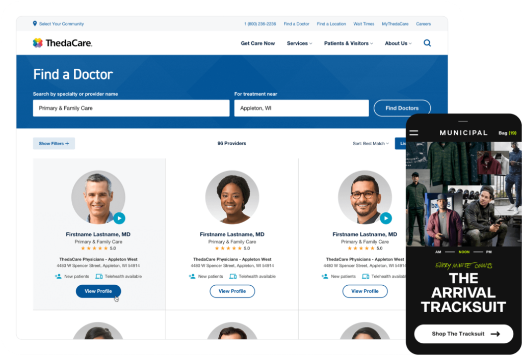 ThedaCare website