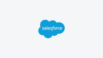 Salesforce logo on a light blue background, representing their Answers Agent integration.