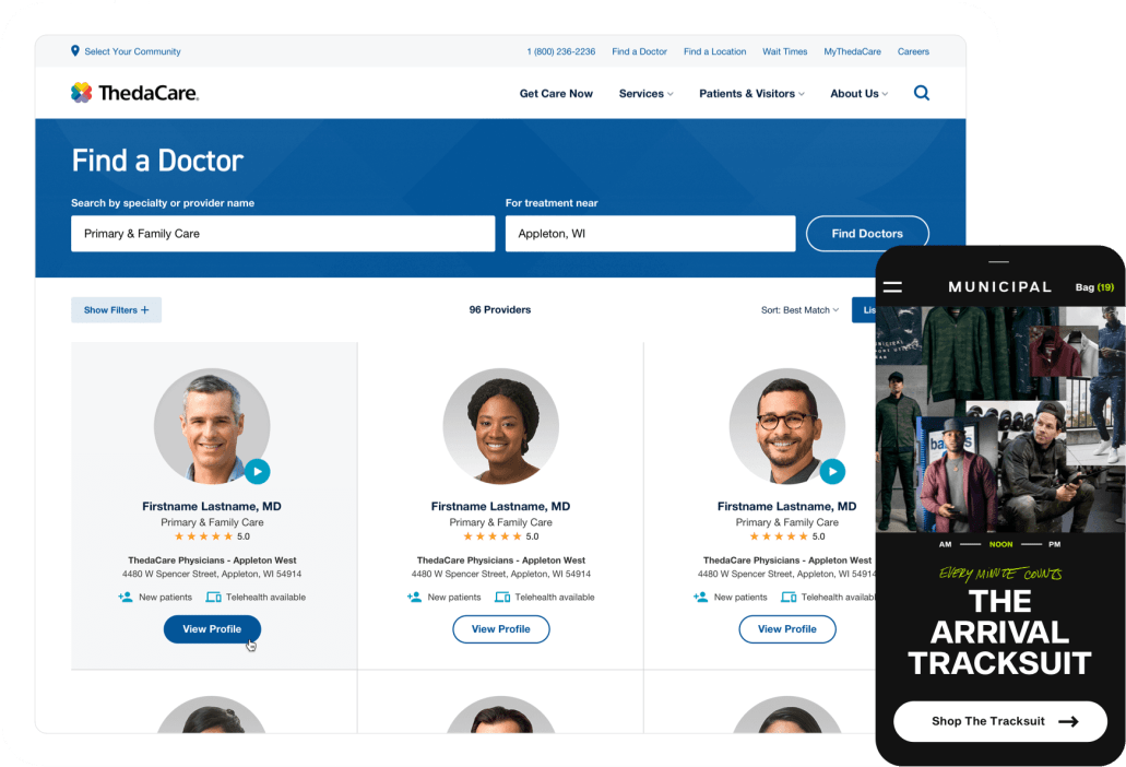 ThedaCare website