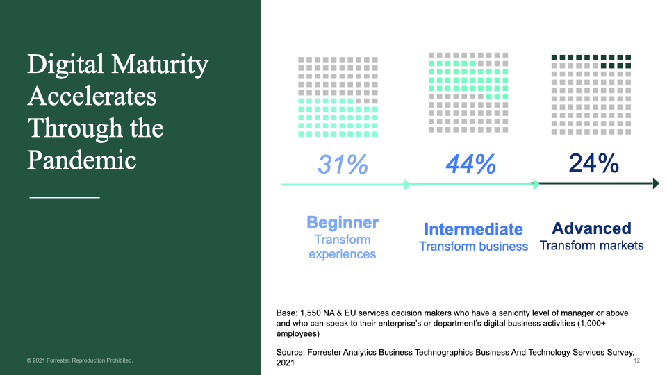 The pandemic accelerated digital maturity